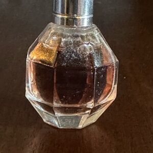 Flowerbomb Faceted Glass Perfume Bottle with Silver Cap